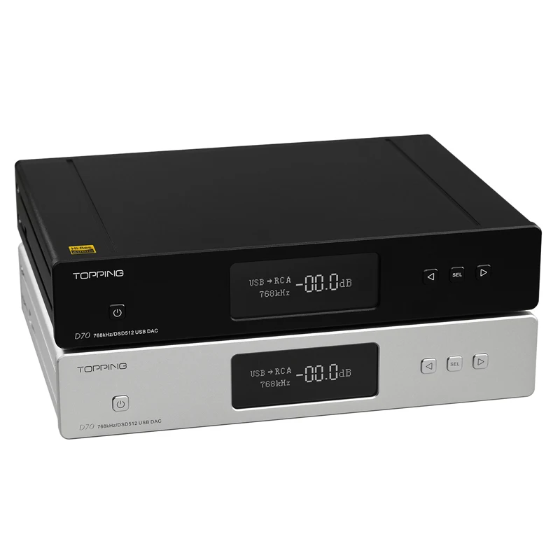 Topping D70 двойной AK4497 DAC Native DSD512 PCM 32bit768kHz XMOS XU208 декодер с высоким разрешением и
