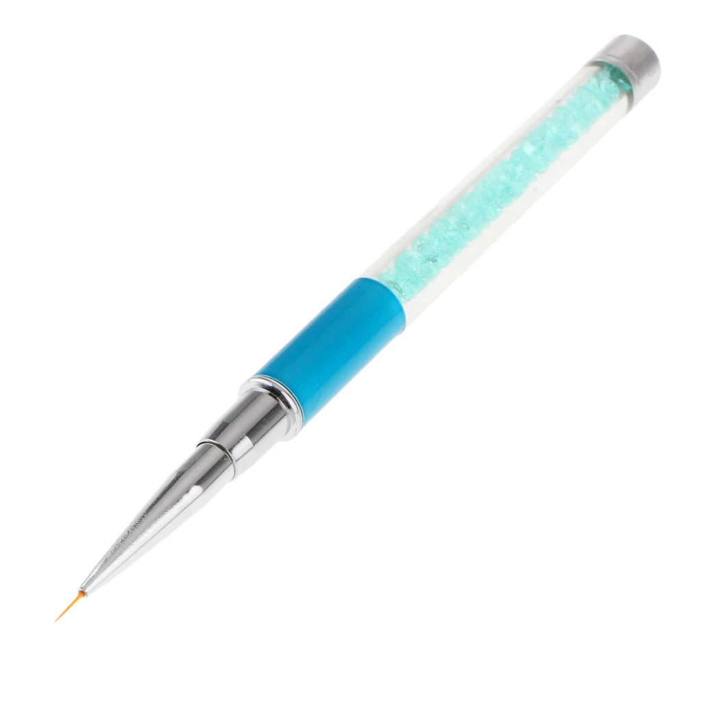 Nail Liner Brush Sapphire Handle Painting Pen Manicure Cosmetic Nail Art Tip