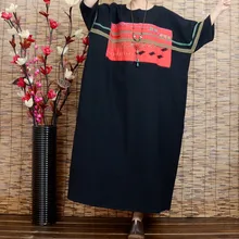 Распродажа- женское весеннее и летнее платье с коротким рукавом и круглым вырезом, большое свободное винтажное жаккардовое платье с вышивкой, цельнокроеное платье