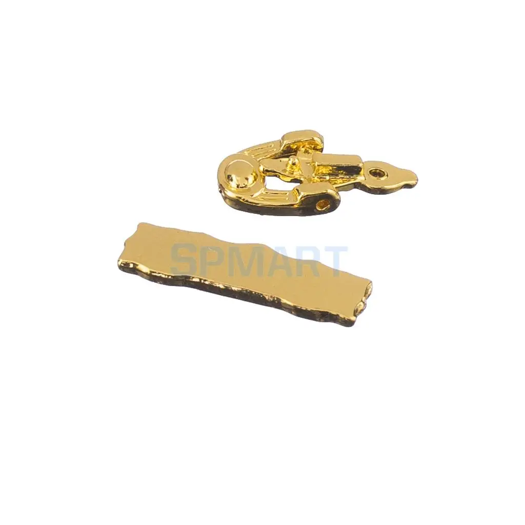 2 Pieces 1/12 Scale Dollhouse Miniature Fittings Door Knocker Mail Slot Letter Box