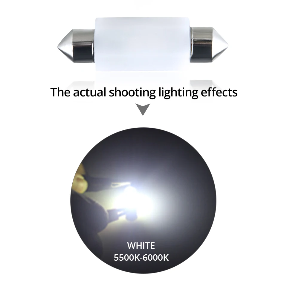 Aceersun 2pcs LED Car Reading lights C5W 31mm 36mm 39mm 41mm Canbus LED License plate light replacement light source For Ford  (11)