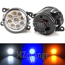 Buy For Renault Duster Megane Fluence Koleos Kangoo Thalia 2003-2015 Fog Lights LED bulbs H11 fog Lamps 2pcs 12W 1 pair left & right Free Shipping