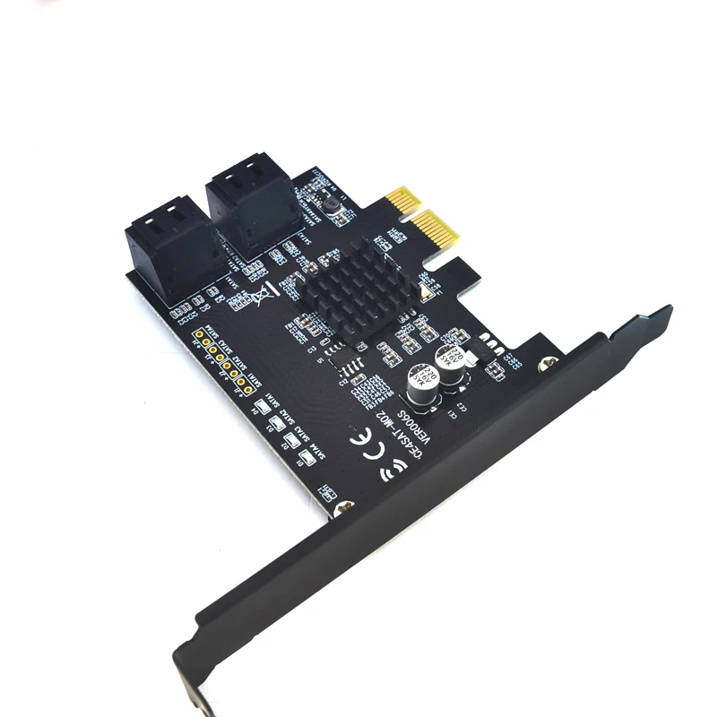 Новинка Marvell 88SE9215 4 порта SATA 6G PCI Express Riser Card e к III 3 0 конвертер SATA3.0 HDD SSD IPFS для BTC