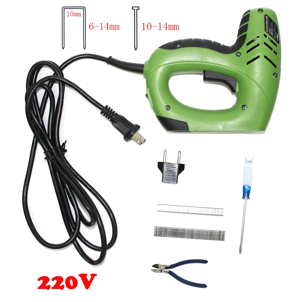 

F15 U Staple 2 In 1 Framing Tacker Electric Nails Staple Gun 220V Electric Power Tools Electric Stapler Gun With 600pcs Nails