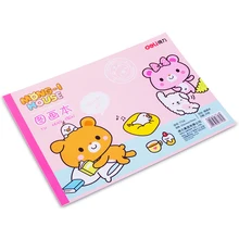 Deli Kids бумага для рисования Kawaii детская картина книга художественная живопись эскизная книга креативная бумага для живописи принадлежности для рисования