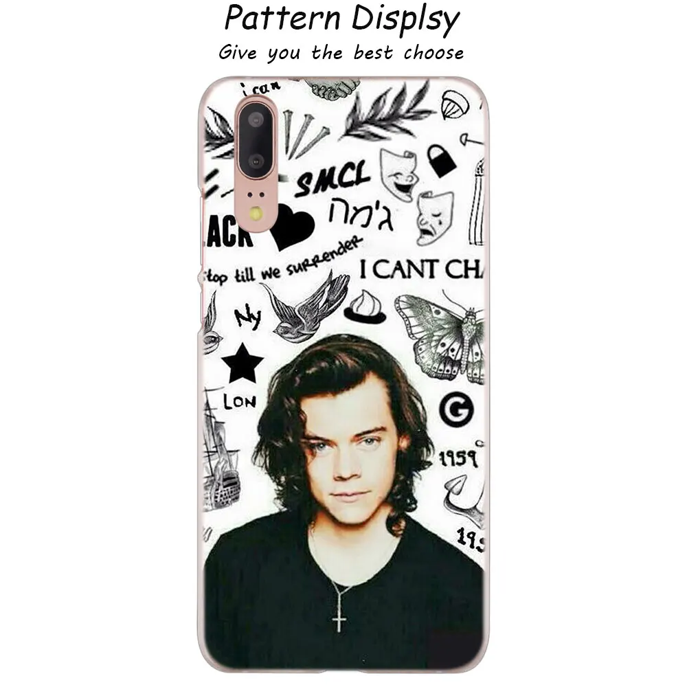 MLLSE One Direction в виде татуировки Harry Styles», Прозрачный чехол для huawei P30 P20 P10 P9 P8 Lite P30 P20 мини-видеокамера-регистратор с креплением к P Smart плюс