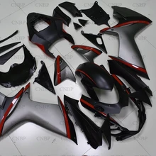 GSX R 600 2011- K11 кузов GSX R 600 11 12 Обтекатели GSX-R750 13 14 черный, серебристый цвет СЕРЫЙ кузов