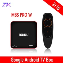 Mecool M8S Pro W Android 7.1 TV Box S905W 2GB RAM 16GB Voice Control Smart TV Box Android 2.4G WIFI OTA Yotube 4K Google TV Box