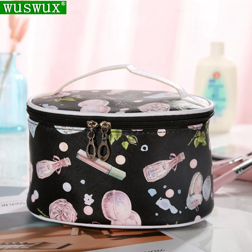 

new fashion PU cosmetic bag cases women Professional make up bag casual travel Organizer Storage makeup box wash beauty bag