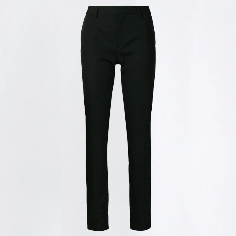 Business Women Pencil Pant Suits 2 Piece Sets Black Solid Blazer + Pencil Pant Office Lady Notched Jacket Female Outfits Business Women Pencil Pant Suits 2 Piece Sets Black Solid Blazer + Pencil Pant Office Lady Notched Jacket Female Outfits