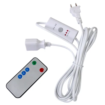 

2.5m long power extend cord used for below 60w appliances with timer and remote controller