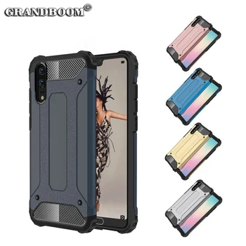 

50pcs Armor Rugged Strong Tough Shockproof Case For Huawei P30 P20 Pro 10 9 8 Plus Lite Phone Case Hybrid TPU + Hard PC Cover