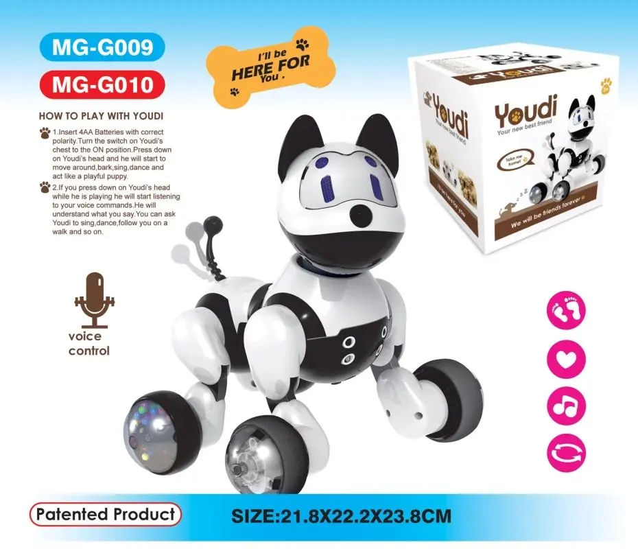 2017 Intelligent Electric Dog Voice Command Dog Puppet Singing Walking Dog Toys Smart Dogs For Kid Xmas Gifts With Original Box