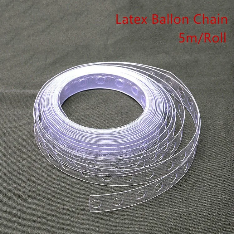 

5M Air Balloons Arch Chain 410 Holes Wedding Birthday Party Decorations Balloons Accessories Plastic PVC Rubber Balloon Chain