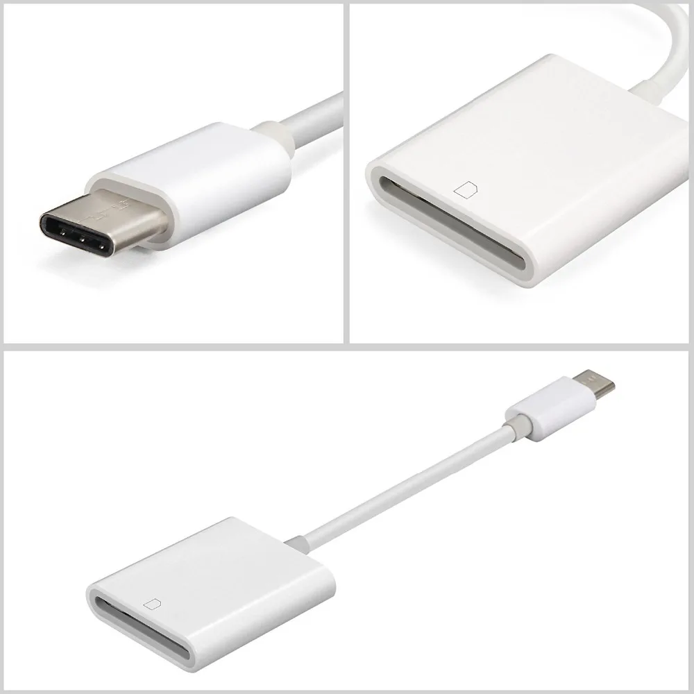 Leadzoe USB 3,1 type C USB-C для SD SDXC кардридер адаптер для Macbook сотовый телефон samsung huawei Xiaomi