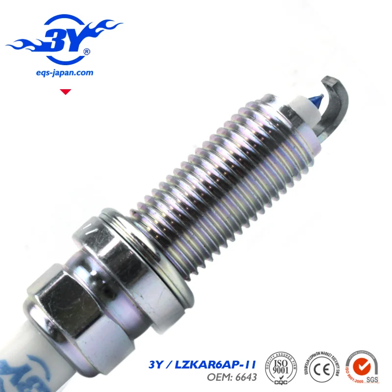 4 шт./лот. LZKAR6AP-11 6643 автомобильная свеча зажигания для Nissan Tiida Teana Sunny Livina March Sylphy X-Trail