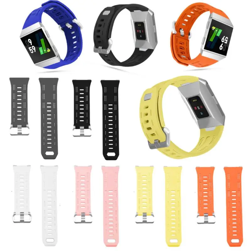 

Joyozy Sport Watch Strap For Fitbit Ionic Band Smartwatch Sport Silicone Bracelet wrist belt Replacement Wristband+metal Buckle