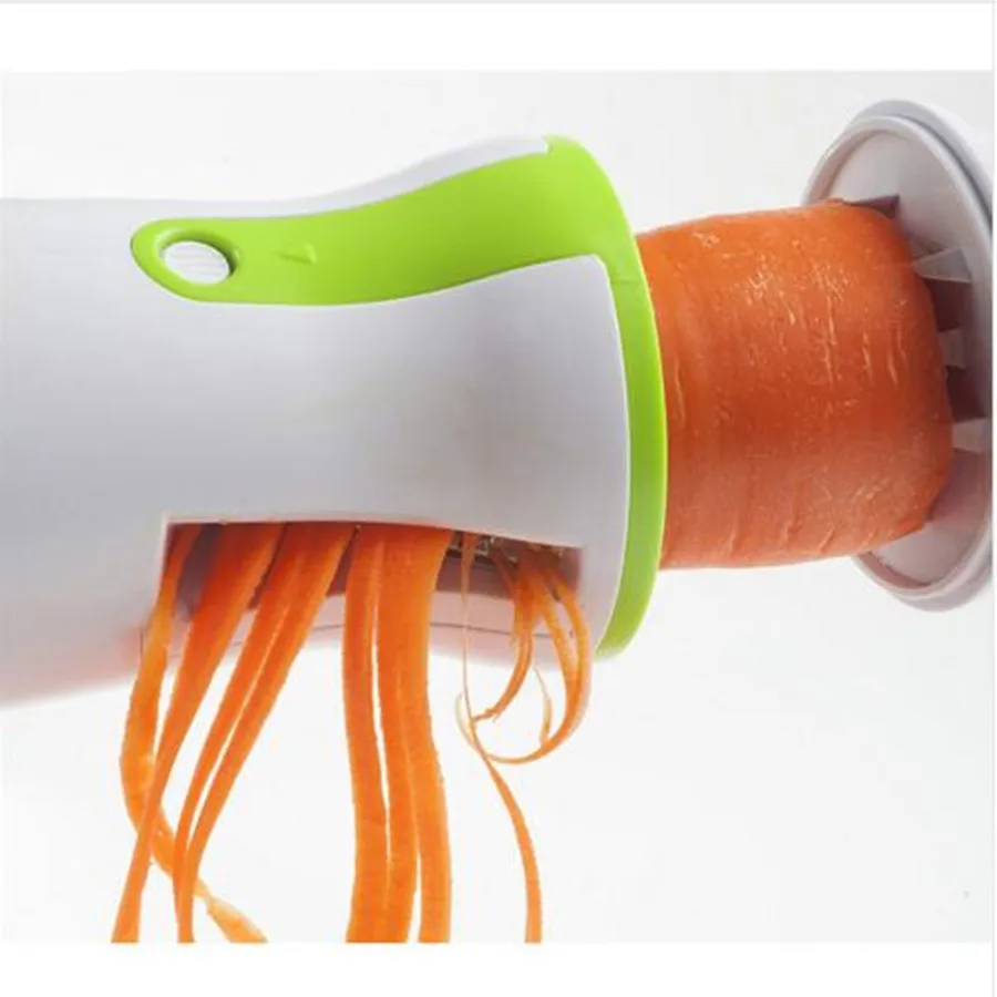 

Portable Vegetable Spiralizer Handheld Spiral Cutter Graters Carrot Cucumis Sativus Slicer Spaghetti Pasta Kitchen Cooking Tools