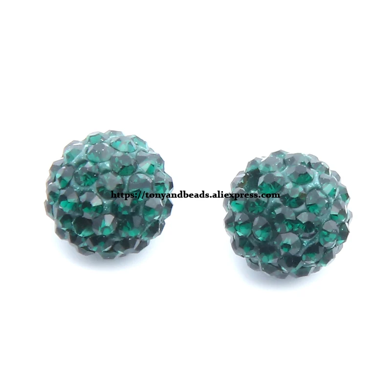 10 шт. = партия!) AA качественные хрустальные стразы для дискотечных шариков 16 цветов 8 10 12 мм размер на выбор - Цвет: Emerald