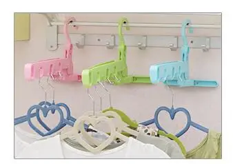 

2016 Portable creative travel toiletries Indoor folding multifunctional clothes rack