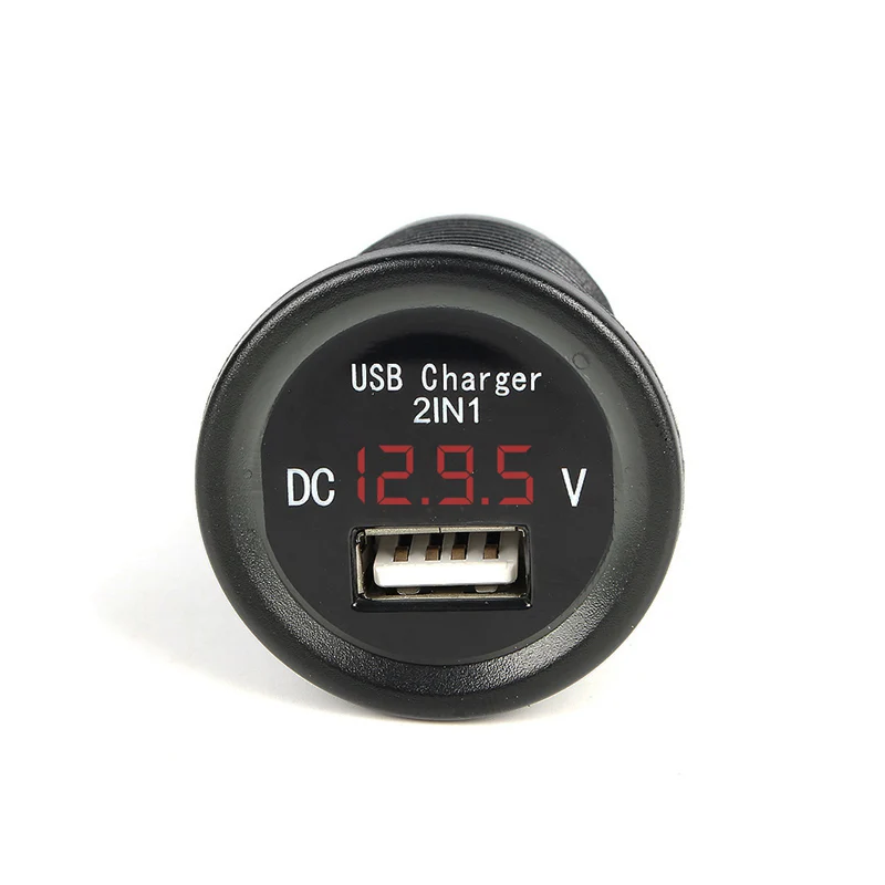 Автомобильный прикуриватель USB зарядное устройство телефон GPS светодиодный
