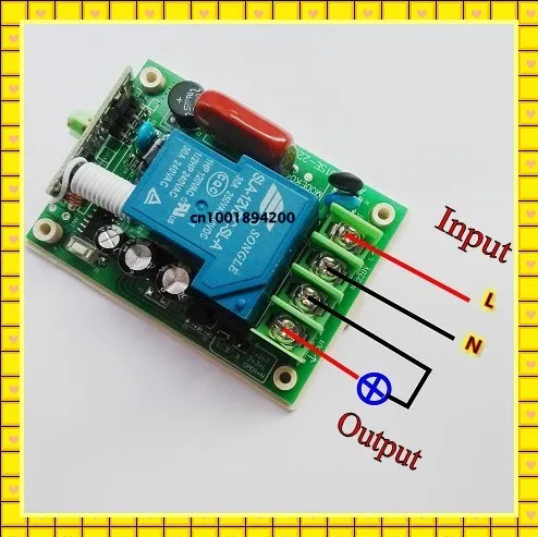 AC 220 В 30A релейный приемник, переключатель дистанционного управления 315/433 МГц, обучающий код, ASK Smart Home B* roadlink TX, приемник, светильник, светодиодный