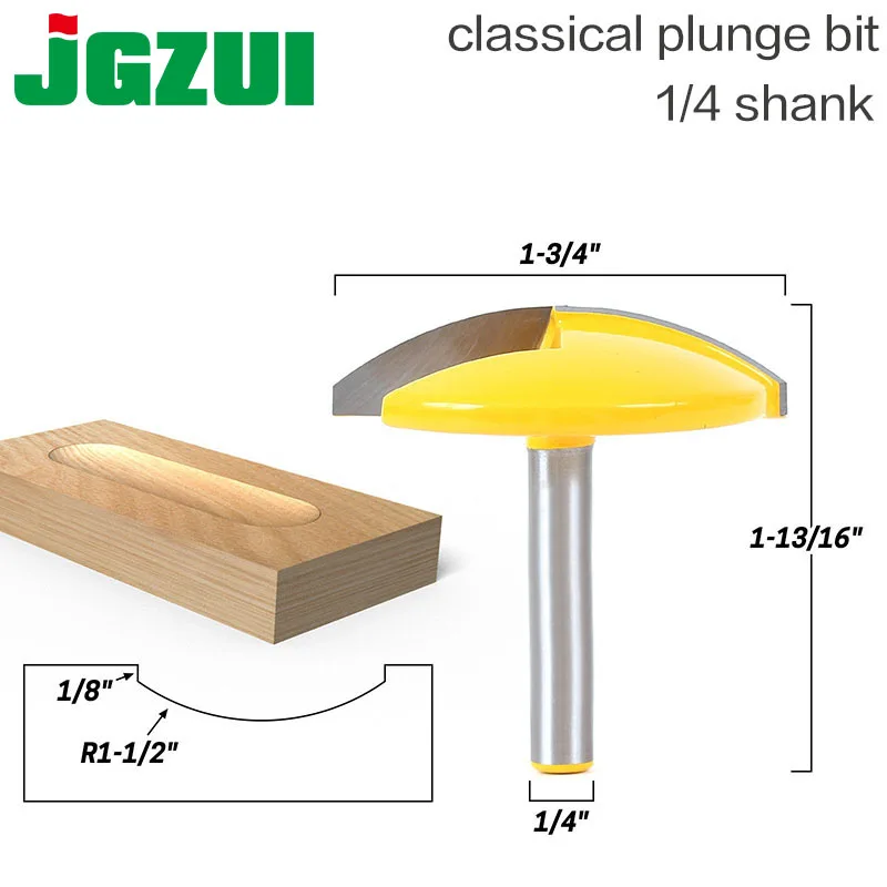 1 шт. 1/4 "хвостовик маленькая чаша фреза-1,65" Радиус-1-3/4 "широкий для деревообработки режущий инструмент