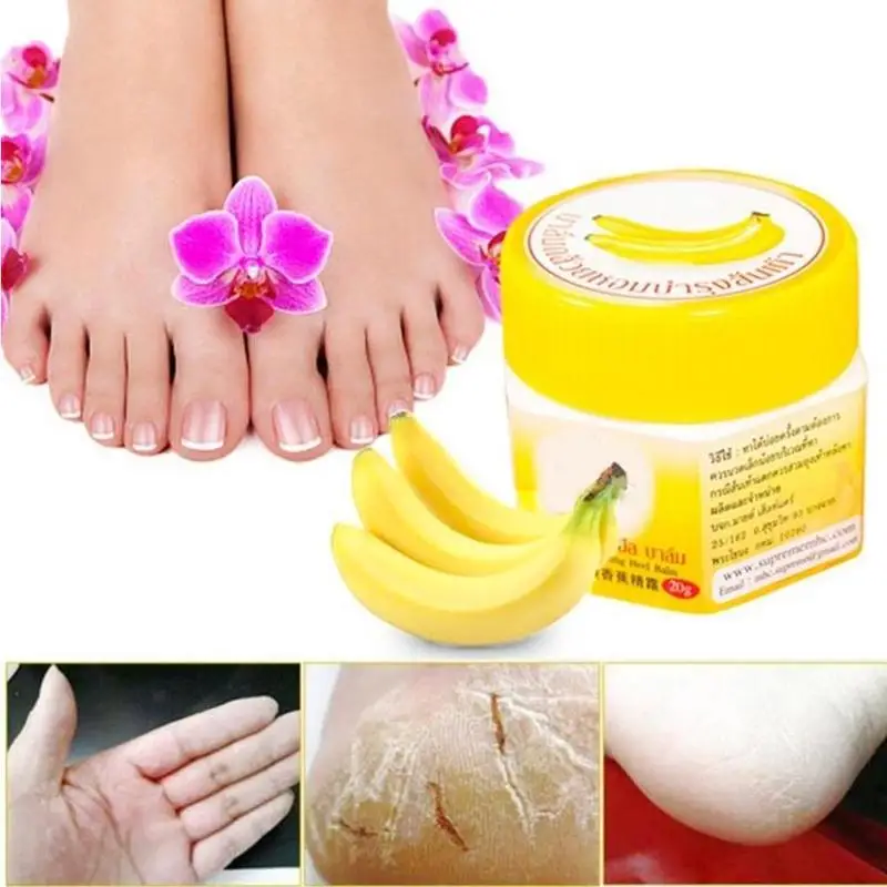 Таиланд банан Уход за ногами бальзам чайный набор Crack Relief отбеливание гладкой кожи кремы крем для кожи увлажняющий пятки предотвратить сухую трещину мазь
