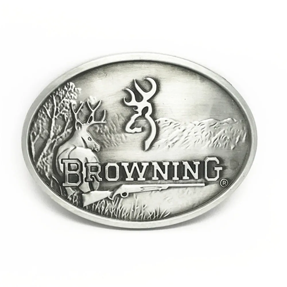 

The cowboys of the west belt buckle BROWNZNG wild sheep GuXi wear-resisting zinc alloy is suitable for 4.0 belt