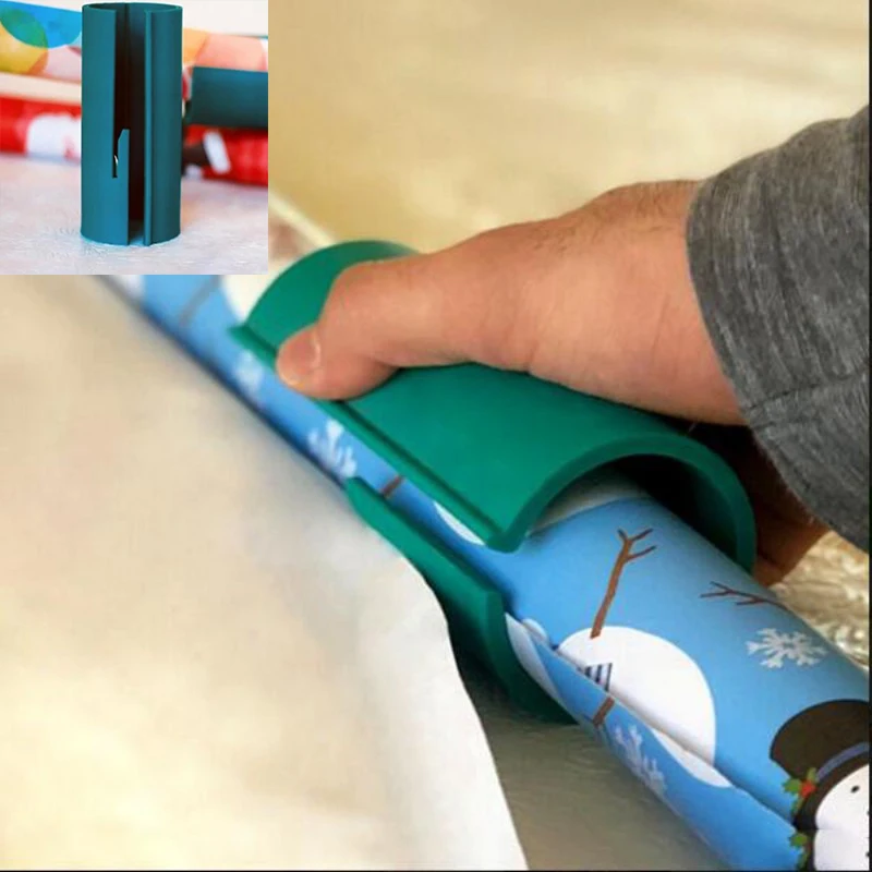 

DIY Wrapping Paper Cutter Effective Christmas Paper Cutting Perfect Line Tool Portable Safe Gift Wrapping Paper Cutter Cutting