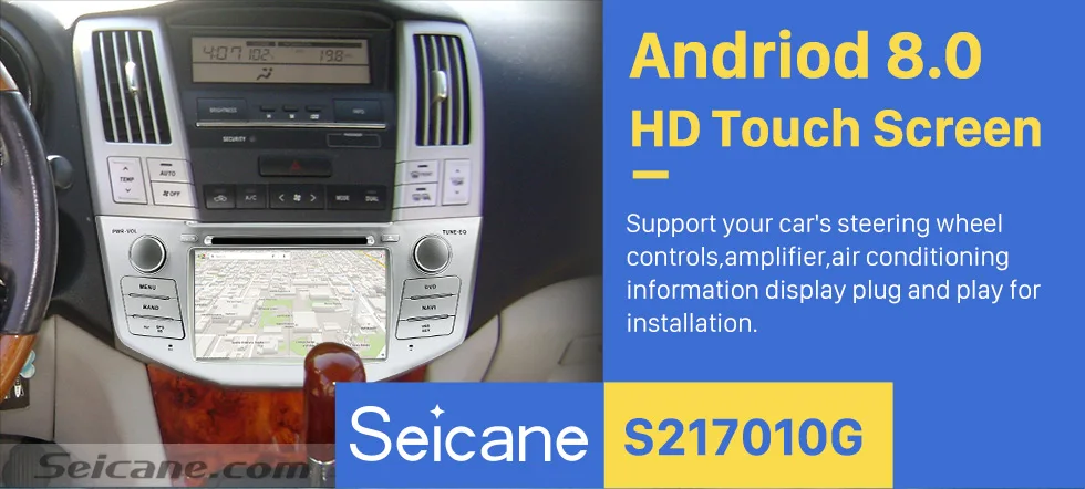 Seicane Android 8,0 " Автомагнитола для Lexus RX 400h RX 330 RX 350 RX 300 Toyota Harrier 2Din gps навигация мультимедийный плеер