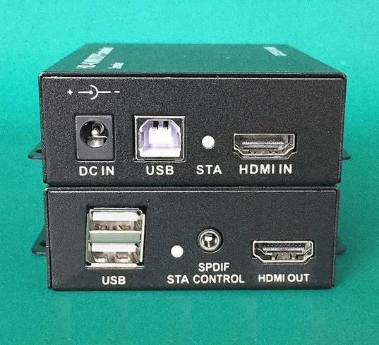 

KVM UTP Extender HDMI Wireless USB keyboard Mouse Power ON/OFF 100M 200M by RJ45 CAT5/5e/6 Ajustable HD 1080P