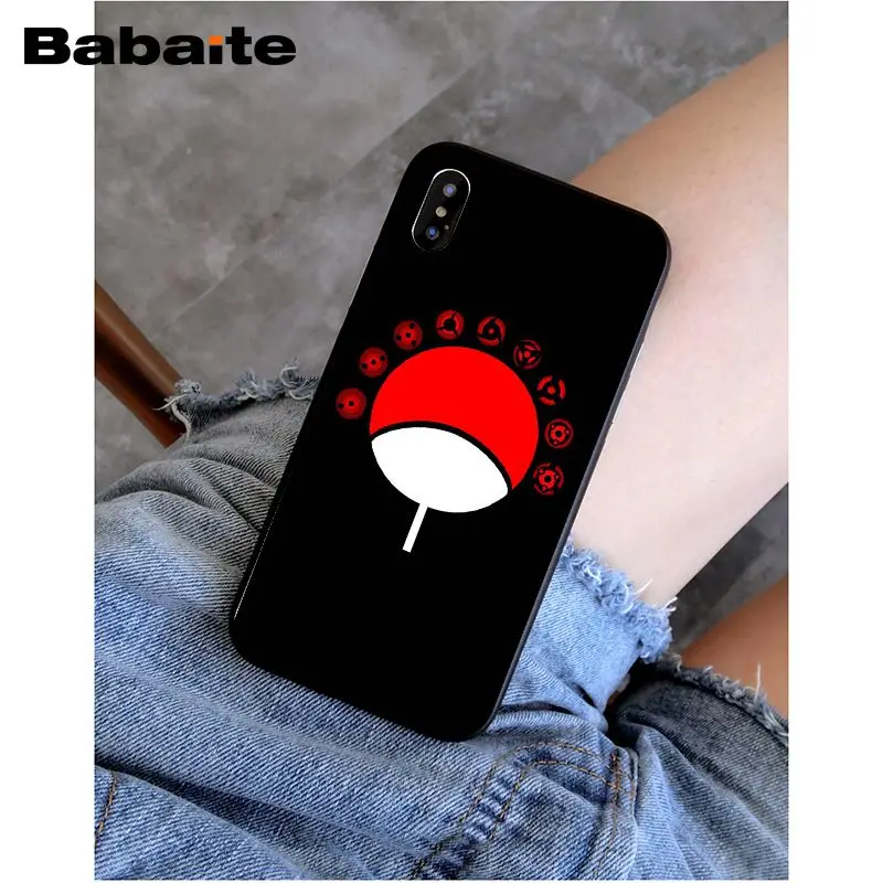 Babaite ناروتو شيبودن اوتشيها ايتاشي عشيرة عادة جراب هاتف ل iphone 8 8 زائد و 7 7 زائد 6 s 6 s زائد 6 6 زائد 5 s الهواتف المحمولة