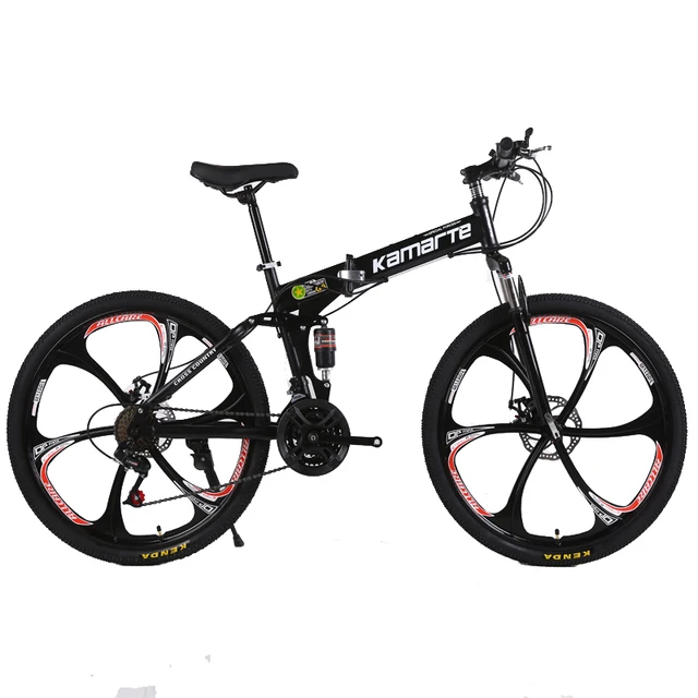 Best Price 26inch folding mountain bike 21 speed double disc brakes bicycle 6 knife wheel and 3 knife wheel mountain bike