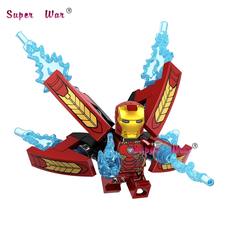 

50pcs Avengers Infinity War Iron Man Black Widow Doctor Strange Black Panther Star-Lord Hulk Thor building blocks toy for boys