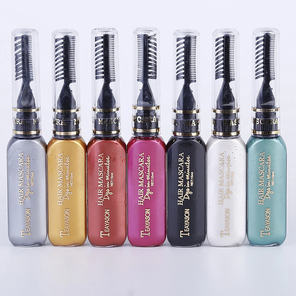 Hair Color Cream 13 Colors Temporary Hair Dye Mascara Non-toxic DIY Hair Coloring Tool Beauty Supplies