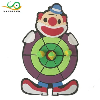 

MYHOESWD Cartoon Darts Plate Board Children Toy Dart Board Set Indoor Game Dartboard Self-adhesive Family Game Throwing Sport