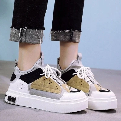 2018 Femmes Sauvage Respirant 1 5 Chaussures 2 Coréens Toile Été Nouveau 3 Rouge Harajuku De 6 4 Vieux rAXqrRw
