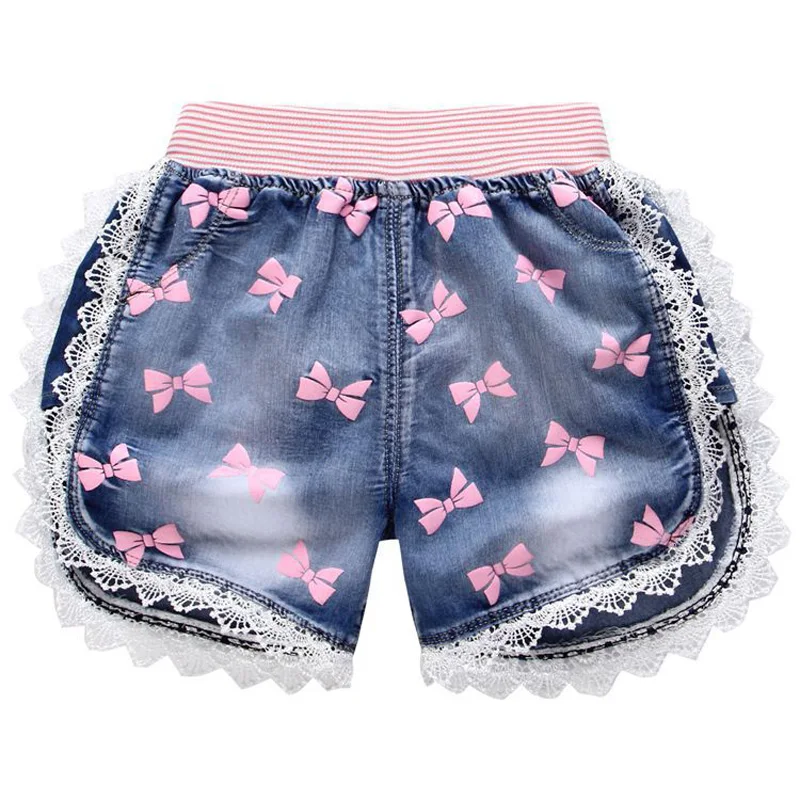 BibiCola Summer Baby Girls Shorts Jeans Kids Denim Shorts Summer
