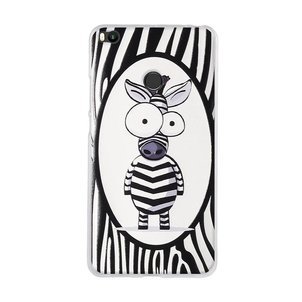 Cover For Xiaomi Mi Max 2 6.44" Soft Silicone TPU Case For Xiaomi Mi Max2 Cute Floral Print Protective Cases Shells Fundas Coque