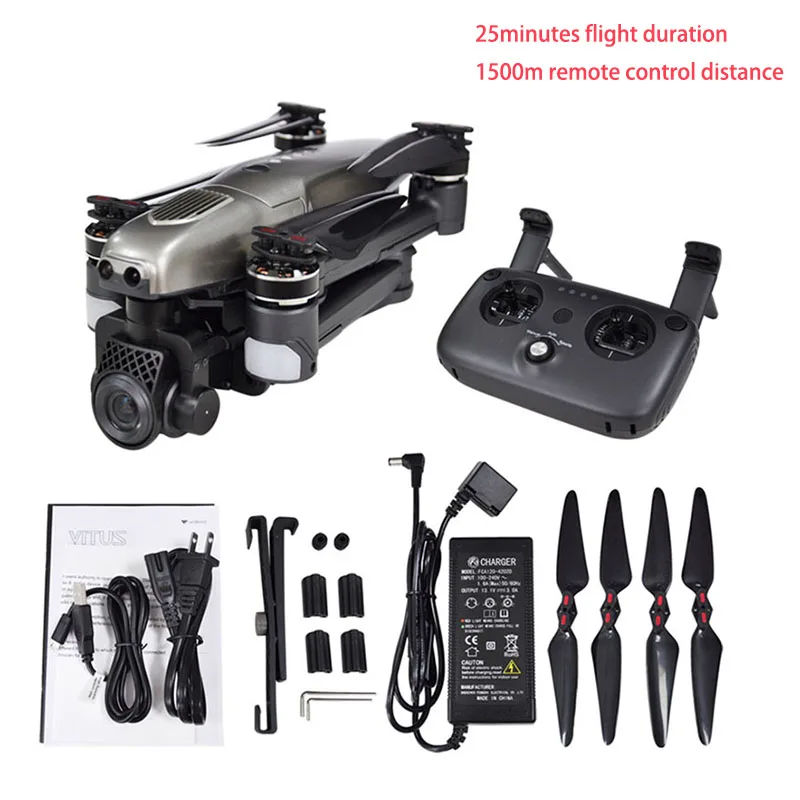 

Walkera VITUS 320 5.8G Wifi FPV Quadcopter Foldable 3 Axis Gimbal 4K HD Camera RC Camera Drone Obstacle Avoidance 25min fly time