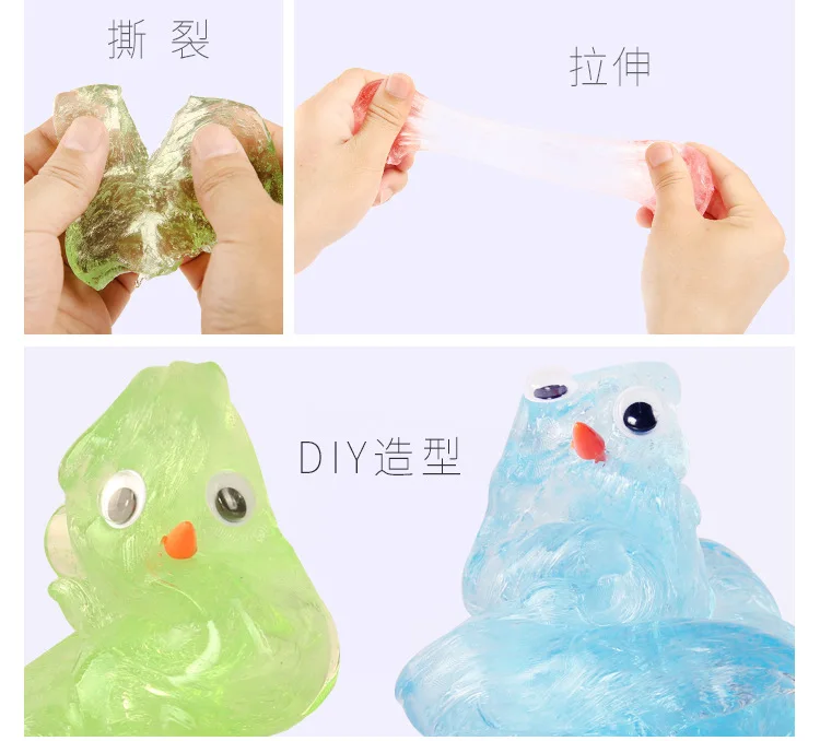 NEW  Intelligent Transparent plasticine Magnetic rubber mud fun Thinking Putty Malleble Fimo education Toy clay Playdough gifts