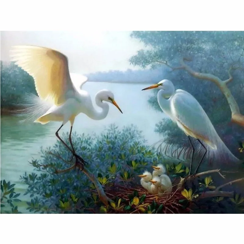 

LIPHISFUN Diamond Painting 5D DIY Full Square/round Drill Bird Animal Family Picture By Numbers Diamond Embroidery Sale