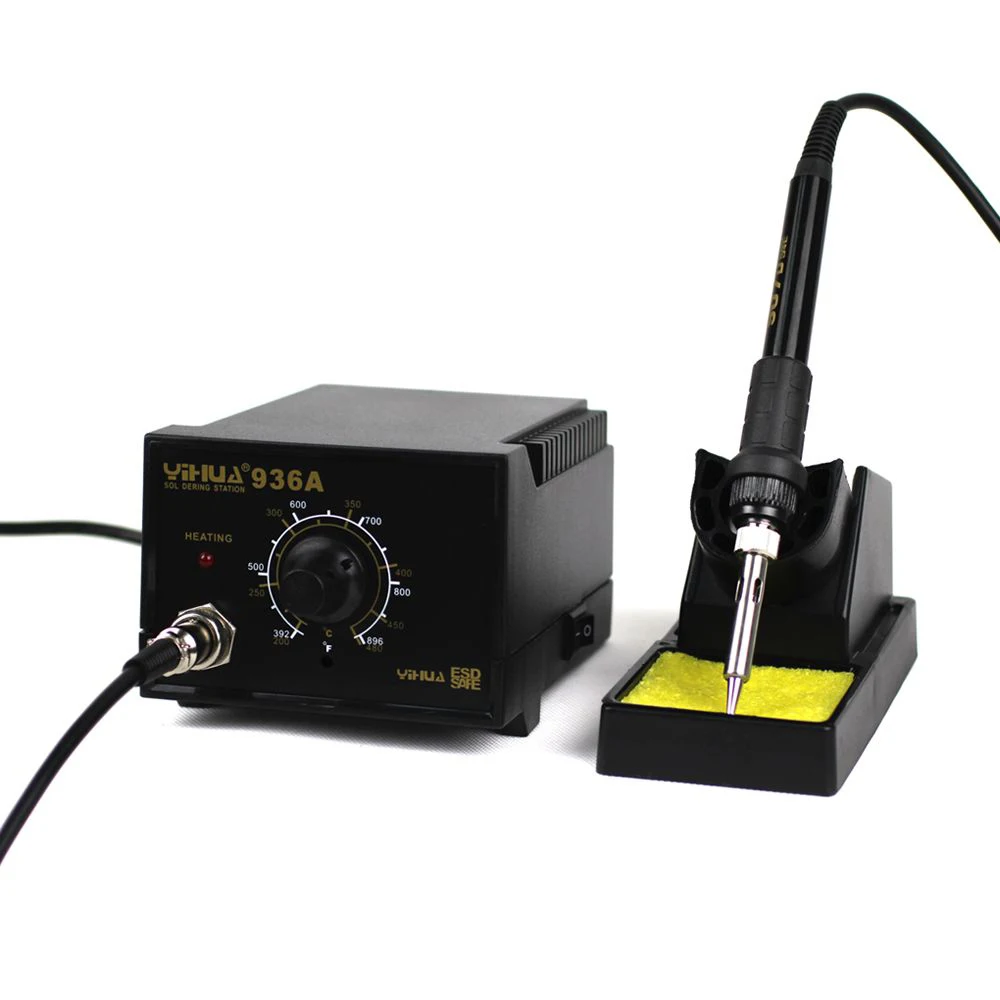 

YIHUA 936A High Power Anti-static Temperature Soldering Station Adjustable Thermostatic Electric Soldering Iron