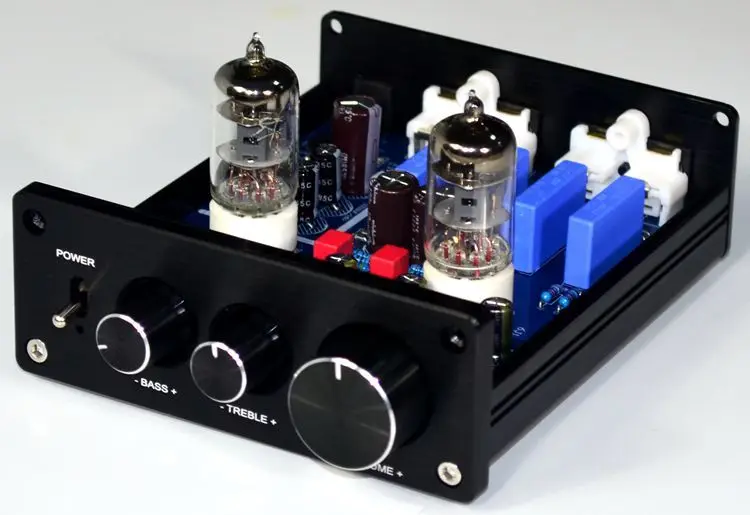 TIANCOOLKEI HiFi 6J1 вакуумный трубчатый предусилитель стерео цифровой с управлением