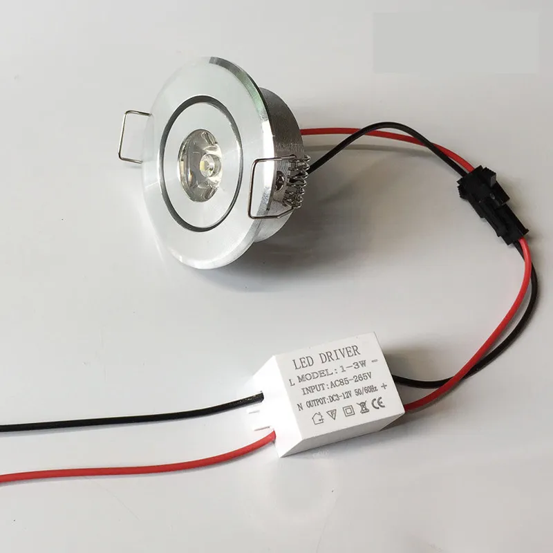 Mini LED spot lights dimmable 3W DC12V recessed ceiling lamp 220V 40-45mm jewelry lighting downlight for cabinet showcase light 4
