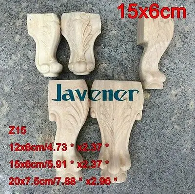Z15-15x6 см деревянные резные Апликация декор для плотника деревообрабатывающие плотник ноги Украшение стола