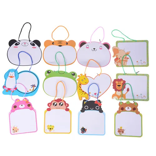 

1pc Animals Reminder Board Children Drawing Writing Board With Pen Toy Random Style