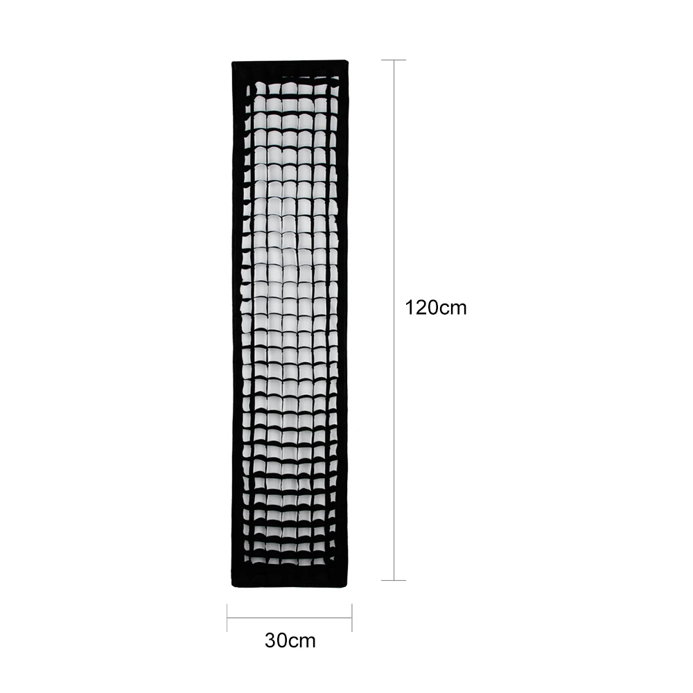 2 шт. софтбокс Godox 30x120 см с сотовой сеткой крепление Bowens для DE300 SK400II DE400