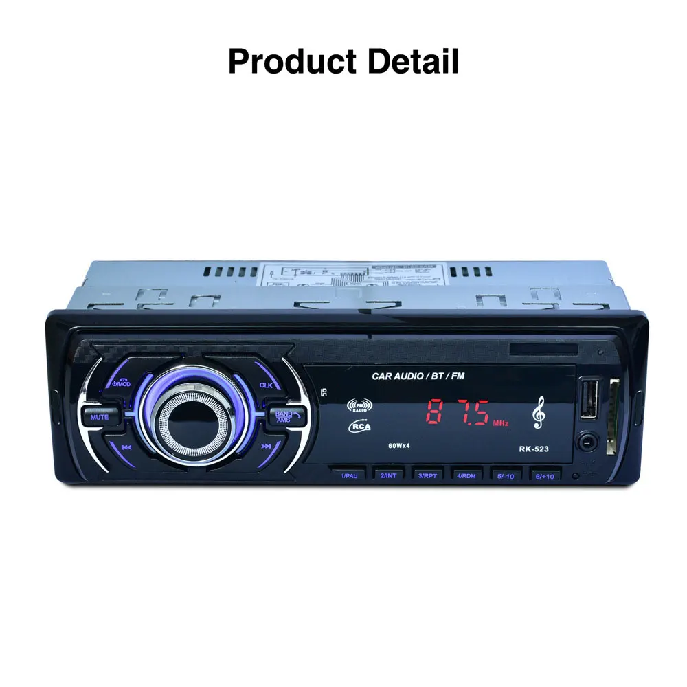 

Support TF Card SD MMC USB Auto Audio Car Bluetooth MP3 Universal Premium Automobile FM Radio